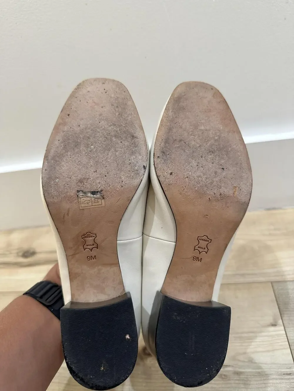 Tory Burch Loafer Shoes Womens Size 9 Multicolor Leather Block Heel Horsebit